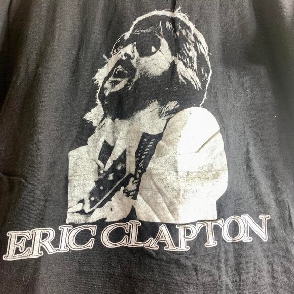 vintage 80’s ERIC CLAPTON Portrait Guitar Solo single stitch graphic tee shirt M - Picture 1 of 6